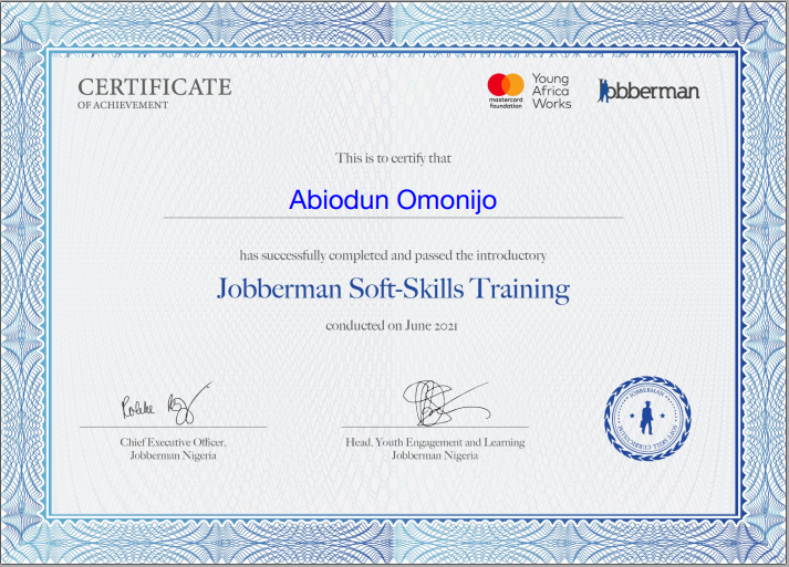 Jobberman Soft Skills Certification